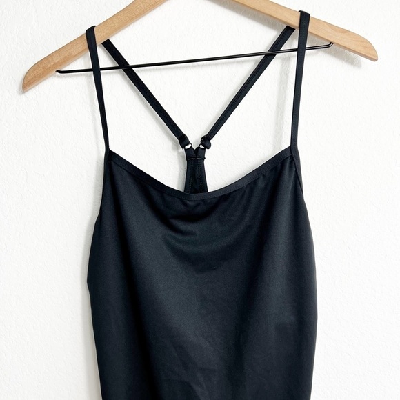 BALEAF WOMEN'S ATHLETIC TRAINING ADJUSTABLE STRAP ONE PIECE SWIMSUIT BLACK NEW - Picture 3 of 7